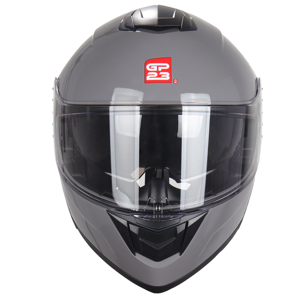 Casco De Moto Rebatible Doble Visor Gp23 FL900 Gris Brillante - Imagen 4