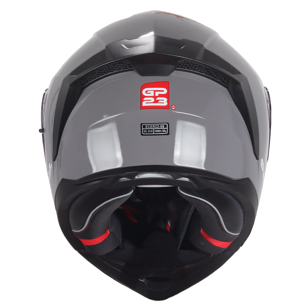 Casco De Moto Rebatible Doble Visor Gp23 FL900 Gris Brillante - Imagen 5
