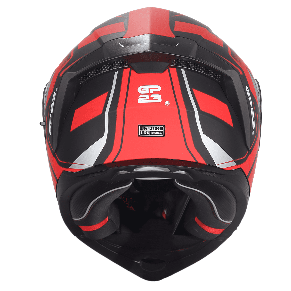 Casco De Moto Rebatible Doble Visor Gp23 FL900 Rojo - Imagen 3