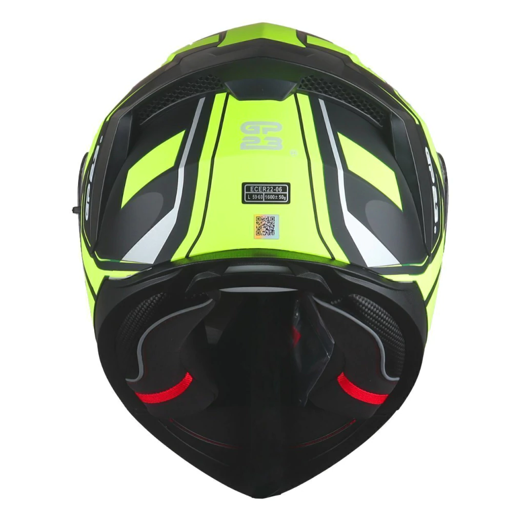 Casco De Moto Rebatible Doble Visor Gp23 FL900 Verde - Imagen 5