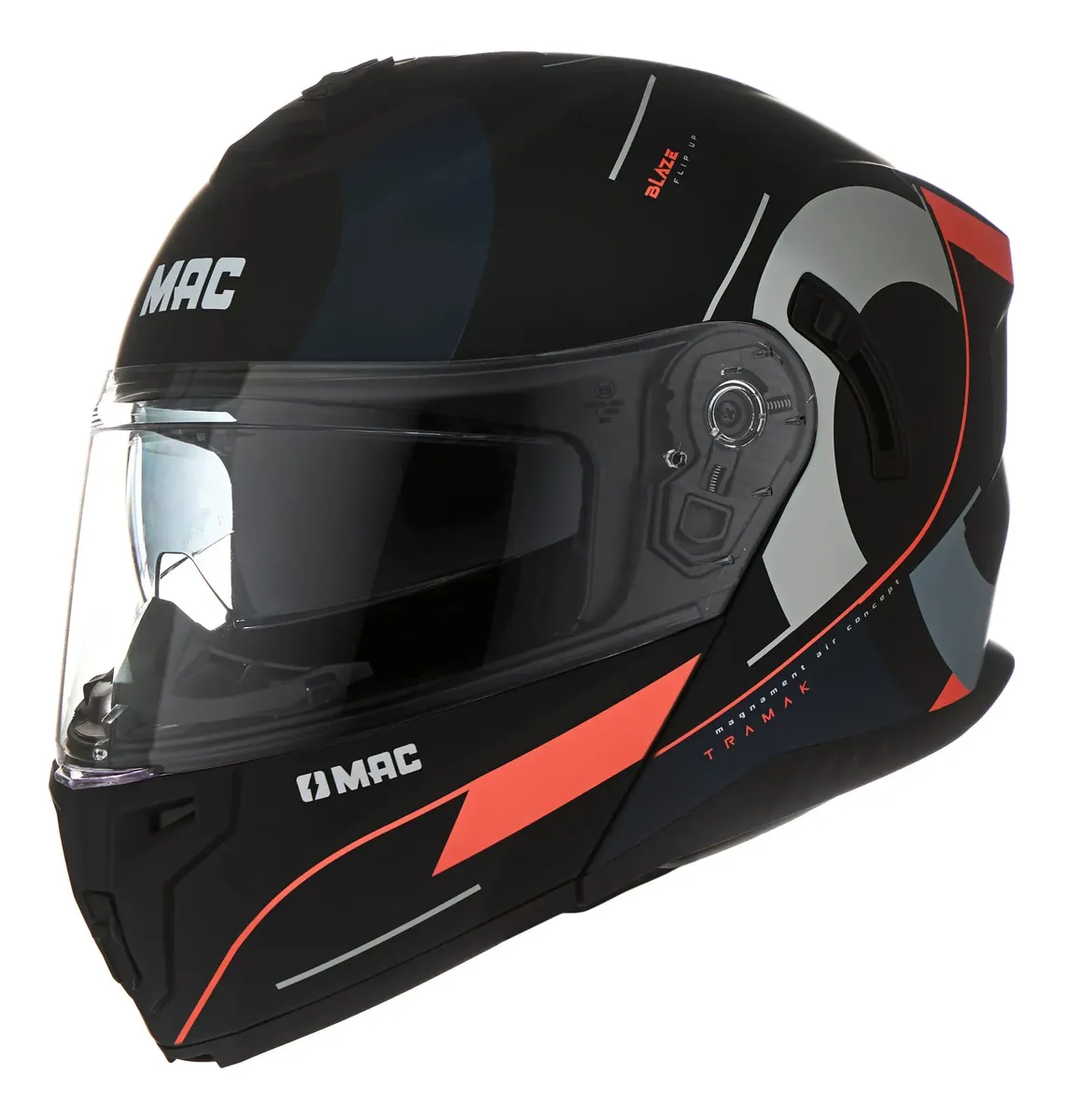 Casco Moto Rebatible Mac Blaze Tramak Doble Visor - Imagen 5