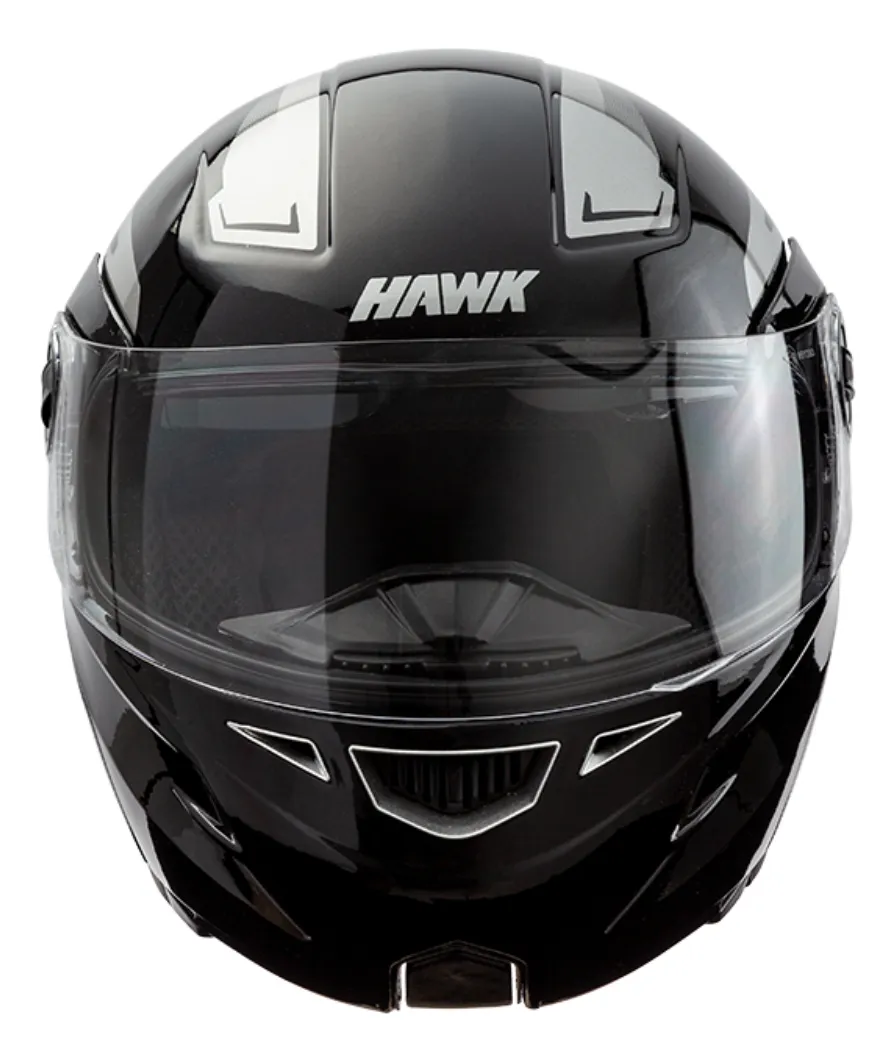 Casco moto rebatible Hawk RS5 Vector doble visor negro mate - Imagen 4