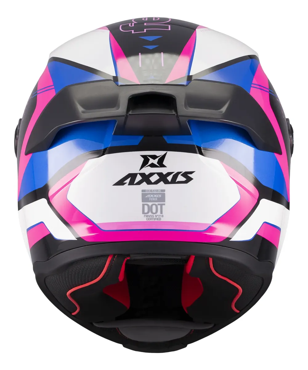 Casco De Moto Integral Axxis Fenix Turbulence B8 + Spoiler - Imagen 5