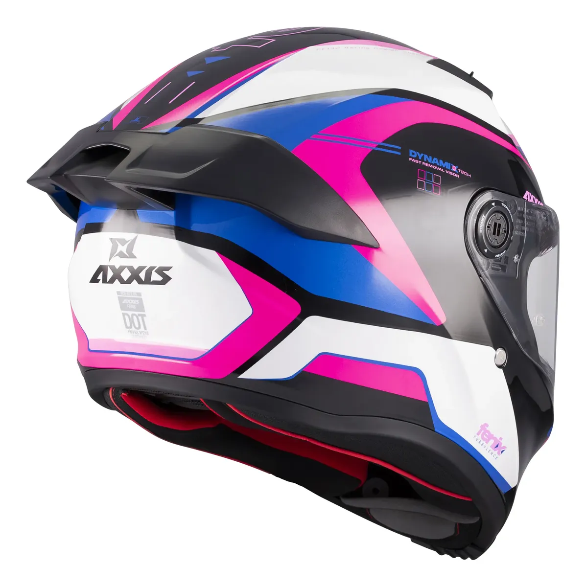 Casco De Moto Integral Axxis Fenix Turbulence B8 + Spoiler - Imagen 4