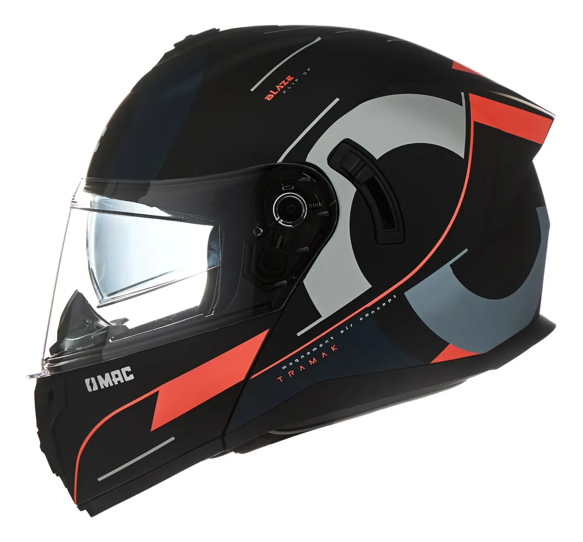 Casco Moto Rebatible Mac Blaze Tramak Doble Visor - Imagen 3