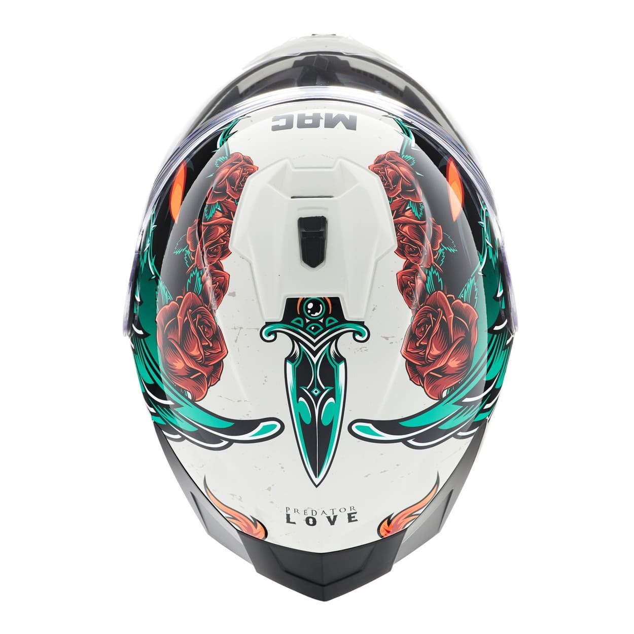 Casco De Moto Integral Mac Ff070 Love Predator - Imagen 3