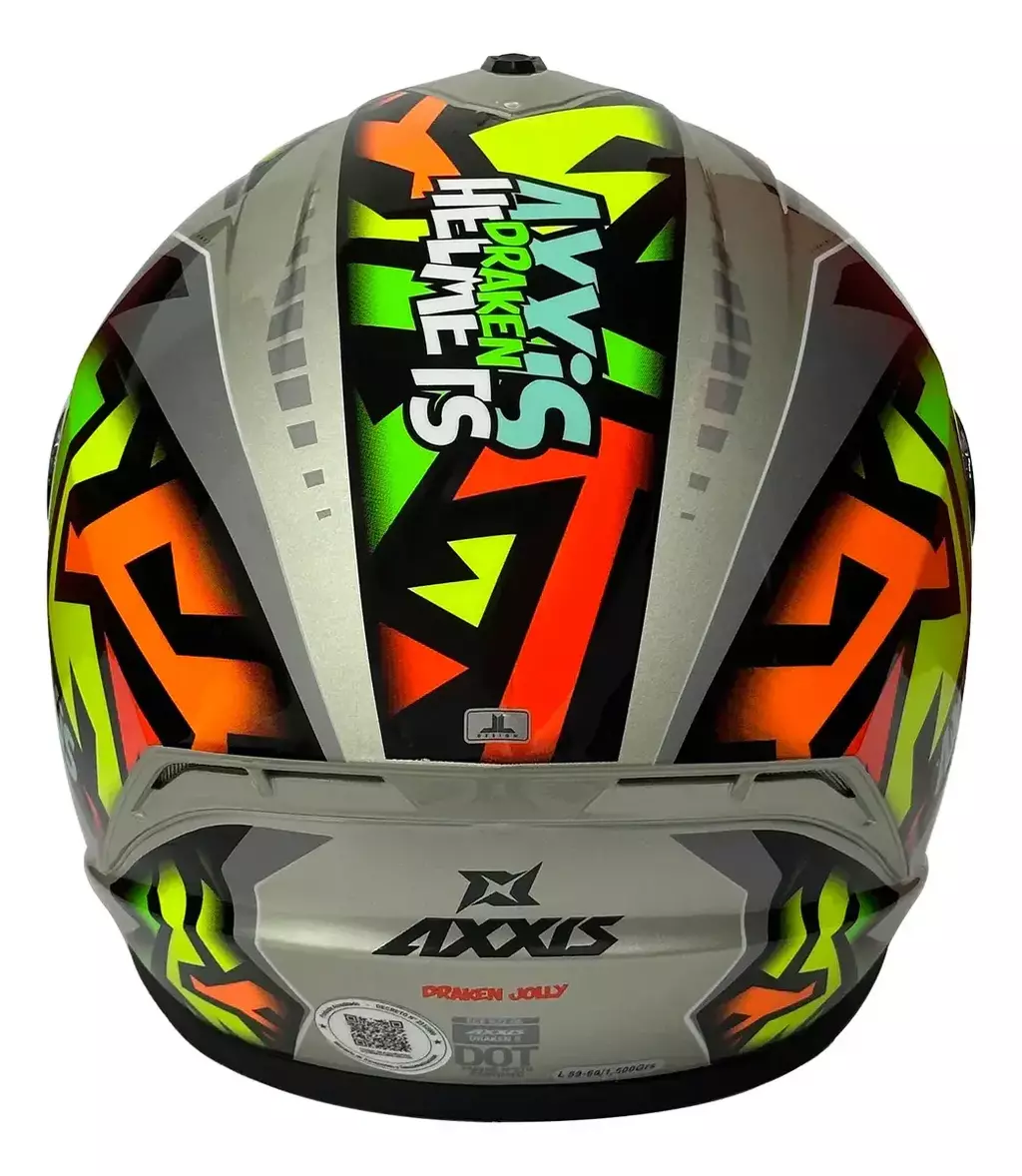 OFERTA! Casco Axxis Draken Jolly + Visor Extra Espejado - Imagen 5