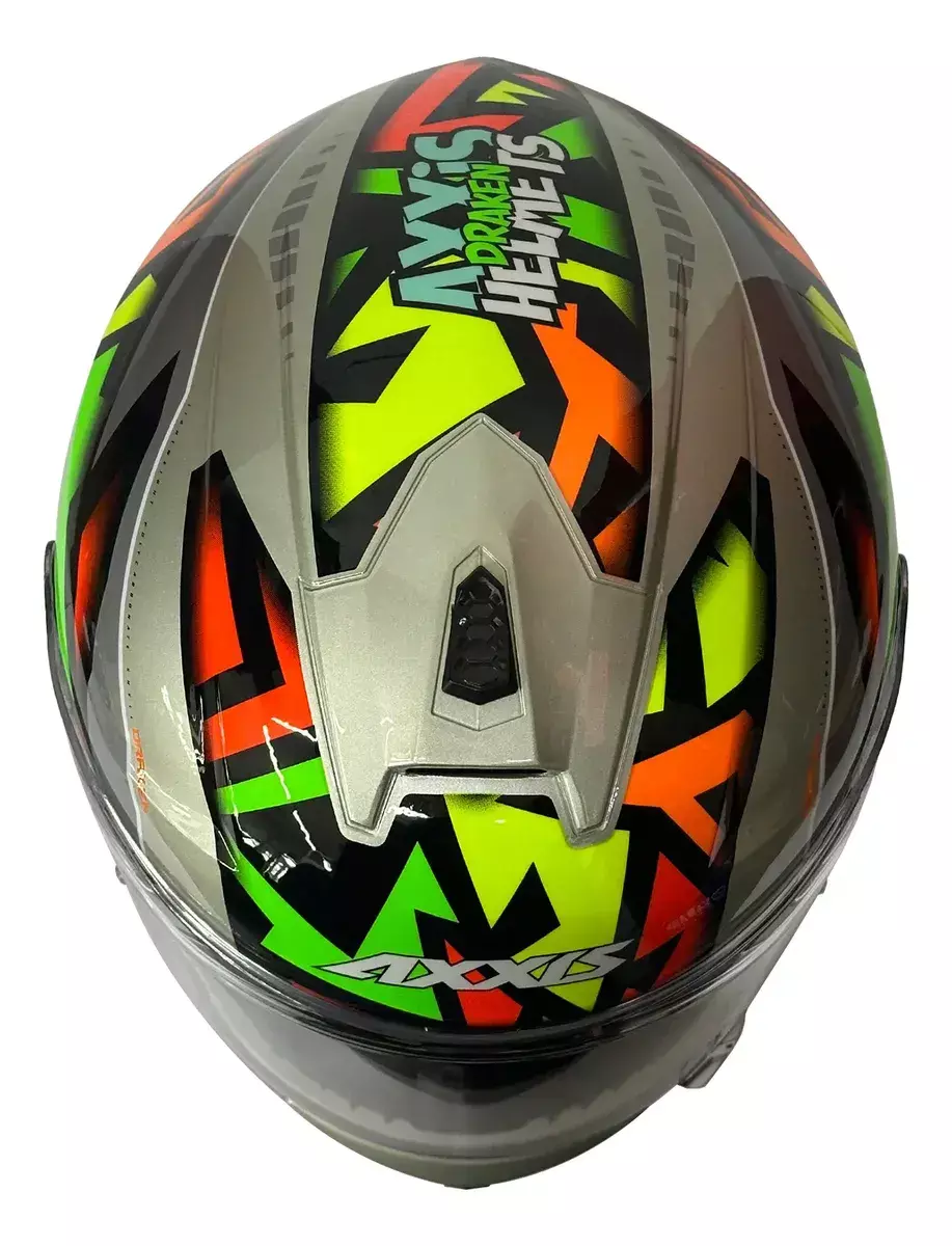 OFERTA! Casco Axxis Draken Jolly + Visor Extra Espejado - Imagen 4