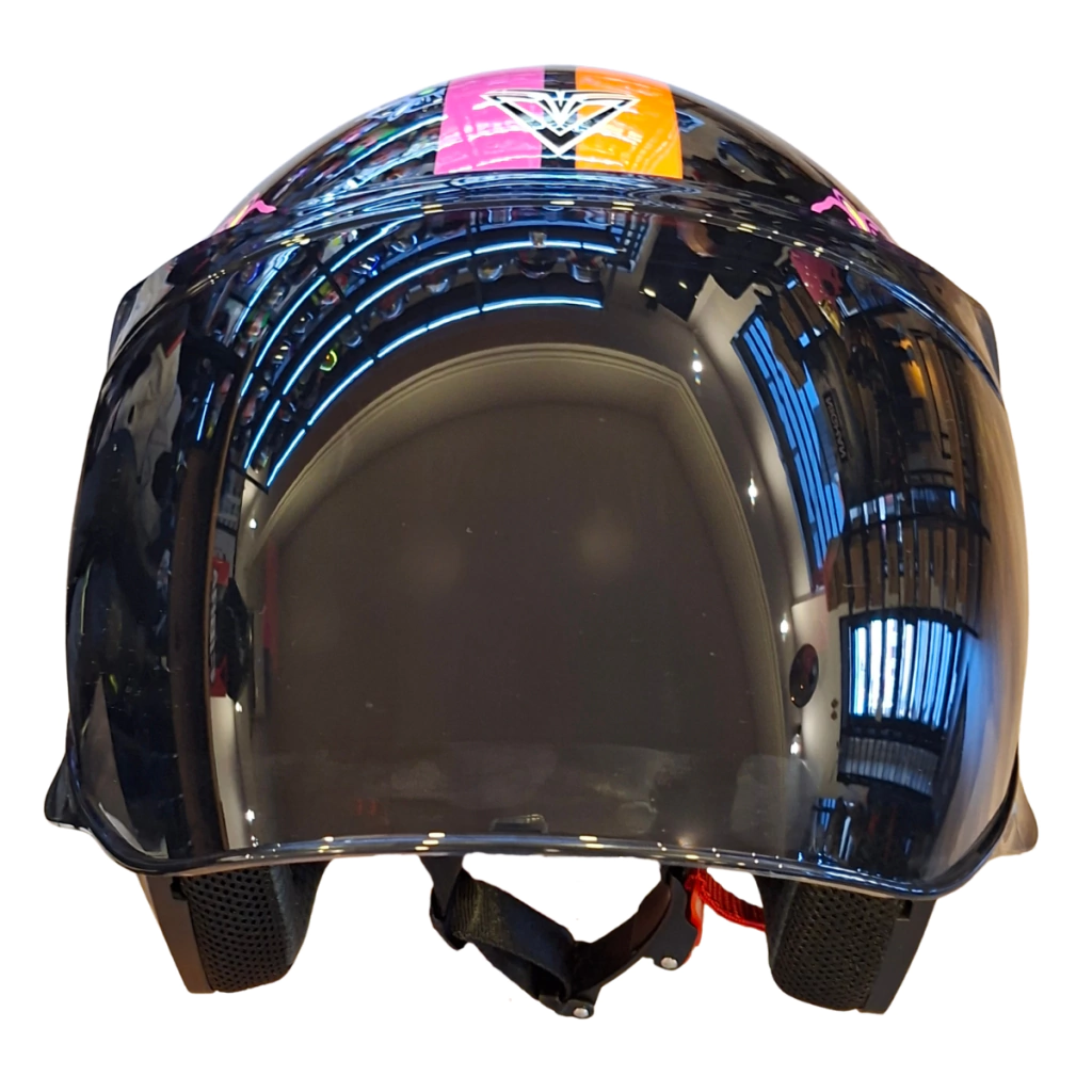 Casco Moto Abierto Fibra By Nzi One Bite Trekker - Imagen 3