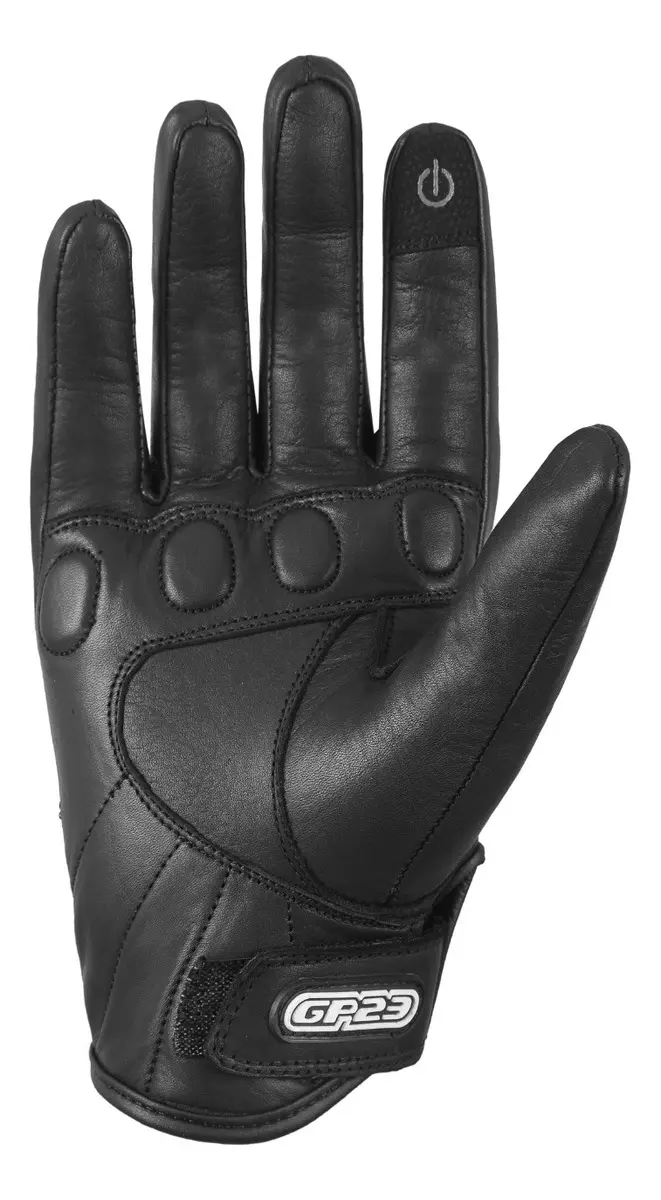 Guantes GP23 GT10 Cuero Vacuno Protecciones Táctiles Negros - Imagen 3