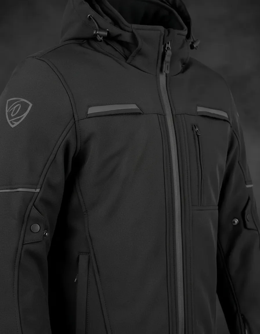 Campera Octane Softshell Capucha Desmontable Protecciones Ventilaciones - Imagen 5