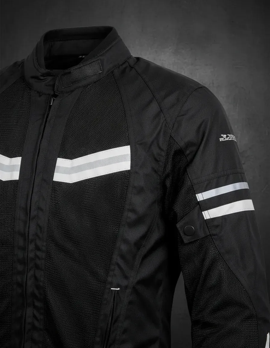 Campera de Moto Punto Extremo Verano Mallada Cordura Ventilaciones Protecciones Mujer - Imagen 4