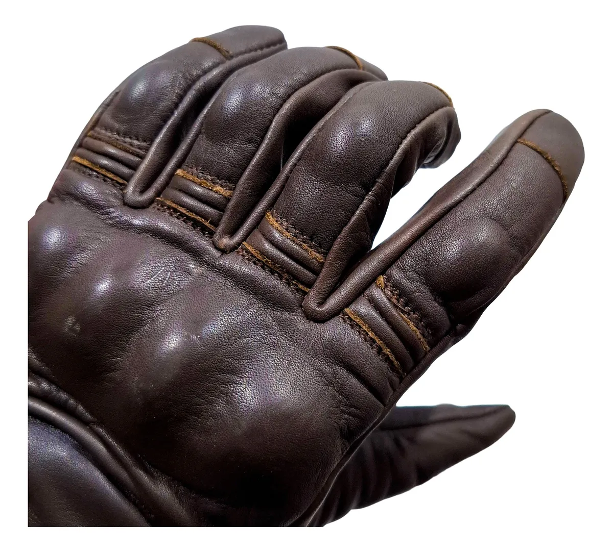 Guantes GP23 GT10 Cuero Vacuno Protecciones Táctiles Marrones - Imagen 6