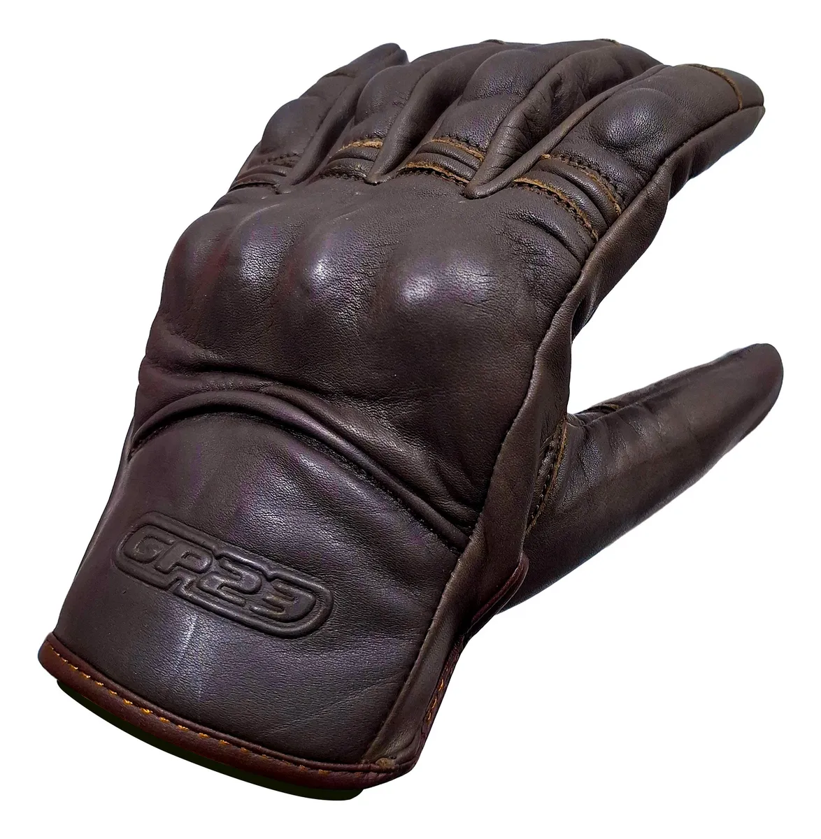 Guantes GP23 GT10 Cuero Vacuno Protecciones Táctiles Marrones - Imagen 7