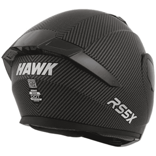Casco Rebatible Hawk RS5X Doble Visor Carbon Look Mate - Imagen 5